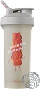 BlenderBottle Just for Fun Classic V2 Shaker Bottle Perfect for Protein Shakes and Pre Workout, 28-Ounce, What 's Shake'