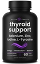 NutraChamps tyreoid Support & Adrenal Supplement 2-in-1 Formule s jódem a Ashwagandha pro energii, metabolismus, zaměření, Adrenal Únava & Stress Relief, Cortisol Balance pro ženy a muže