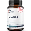 Designy pro zdraví L- lysin HCL pilulky 1500mg - Amino Acid Lysin Hydrochloride Nutriční dodatek pro dospělé - Imunitní + Podpora zdraví kostí - Vegan + Non- GMO (120 Kapsle)