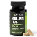 Mullein Leaf Kapsle pro respirační zdraví - 5000mg Extract 10: 1 pro podporu a imunitní funkci plic - 30 Hrabě - Vegan, Non- GMO Kapsle - Bylinný dodatek pro denní Wellness - 1 měsíc Dodávka