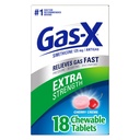 Gas- X Extra Strength Chewable Gas Relief Tablets with Simethicone 125 mg, Cherry - 18 Count