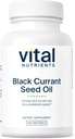 Vital Nutrients - Black Currant Seed Oil - Essential Omega 6 Fatty Acid - Obsahuje gama Linolenová kyselina (GLA) - Podpora funkce chrupavky, kloubu a nervu - 100 Softgels per Bottle