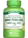 Nature 's Truth Mini Fish Oil Omega 3 Omega 124; 1340 mg Omega 124; 100 Softgels Omega 124; Burless Lemon Flavor Omega 124; Non- GMO & Gluten Free Supplement