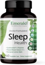 Emerald Labs Sleep Health - Doplněk pro podporu spánku s Suntheanine L- Theanine, Melatonin, European Lemon Balm & Passionflower - Gluten Free, Vegan - 60 Zeleninové kapsle (Až 30-denní dodávka)