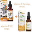 Vitamin B Komplexní kapky + Vegan Vitamin D3 K2 kapky
