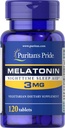 Puritans Pride Melatonin 3 mg tablety, 120 Počet