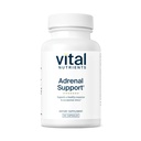 Vital Nutrients Adrenal Support CLAS124; Adrenal Support Supplements for Gland Function and Cortisol Management CLAS124; Podporuje energetické a stresové hladiny CLAS124; Gluten, Dairy, Soy Free CLAS124; 60 Kapsle