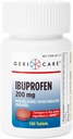 GeriCare Ibuprofen 200mg Pain Reliever and Fever Reducer - Tablety pro bolest hlavy, nachlazení, bolesti zubů a společné bolesti 100 Počet (balení po 1)
