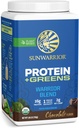 Organické proteinové zeleninové Superfood Powder 124; Vegan Plant- Based Organic Protein Powder Chocolate Ochucené BCAA aminokyseliny a Superfood Blend Pland 124; Non- GMO Soy Dairy & Gluten Free (Čokoláda, 30 Služení)