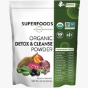 MRM Nutrition Organic Detox and Cleanse Powder 124; Peach Mango Ochucené 124; Gentle Daily Detox 124; Superfoods OF 124; Antioxidanty + chlorofyl + Phycocyanin + Electrolytes OF 124; 15 Servings