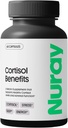 Nuray Cortisol Výhody dodatek - Podpora nadledvin s Rhodiola Rosea dodatek, Ashwaghanda - gluten- Free, Vegetarian, Promotes Energy - 60 Kapsle