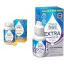 TheraTears Omega 3 dodatek, 1200mg, 90 ct (balení po 1) & Extra Sucho Oční terapie Mazání oční kapky pro suché oči, 0.5 fl oz láhev, 2 Počet