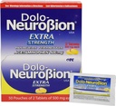 Neurobion Dolo Pain Reliever, Fever Reducer, Extra Strength, Fuerte, Amelia el Dolor, Reduce la Fiebre Dispenser 50 x 2 tablety