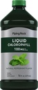 Piping Rock Liquid Chlorofyl 100mg FLA124; 16 oz FLA124; Mint Flavor FLA124; pro ženy a muže FLA124; Vegan, Non- GMO, a gluten Free Formule