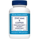 Zinek s mědí - podporuje imunitní zdraví - 50 MG (100 Vegetariánských kapslí)