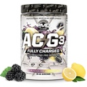 PMD Sports ACG3 Plně nabité - Elektrizující Pre Workout Powder - High Energy & Pump Pre Workout pro muže a ženy k maximalizaci zaměření, vytrvalost a výkon - BlackBerry Lemonade (30-60 Služeb)
