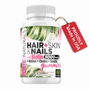 Růst vlasů Biotin Gummies pro ženy, Vlasové kůže a hřebíky Vitamíny, 5000mcg Biotin, Made in USA, Jod pro nail Fungus, Choline Inositol doplňky, Biotina Gomitas para el Cabello
