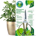 Premium Houseplant Nůžky 124; 100% nerezová ocel, Ultra- Precizní zahradní nůžky pro propagace & Trimming Novák 124; Rust-Resistant, Easy Clean Pruning Nůžky 124; Indoor & Outdoor Nováček 124; Komfortní & Ambidexous