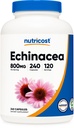 Nutricost Echinacea 800mg, 240 Kapsle - Vegetariánské Caps, Non GMO, Gluten Free, 120 Služeb