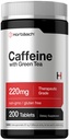 Horbäach Caffeine pilulky 200mg coffeine 124; se zeleným čajem cf124; 200 Tablety cf124; Vegetariánské, Non- GMO & gluten zdarma