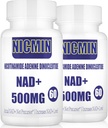 800MG Lipozomální NAD + s TMG 300MG, skutečný NAD + dodatek, Superior Absorpční zvýšení NAD Plus pro buněčnou energii, zdravé stárnutí a svalové opravy 120 Kapsle (Balení po 2)