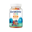 Dr. MORITZ Kids Multivitamin Gummies 14 Essential Vitamíny Denní dodatek pro věky 2 + Vitamin ACDE Vegetarian B6 B12 Zinek Biotin Gummy Multivitamíny pro Children- (60 Počet)