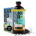 Premium Black Seed Oil Liquid 16 oz - Sugar Free 3 Month Supply Antioxidant Turkey Black Cumin Seed Oil - 3X Thymoquinone First Cold Press Vegan, Halal, Sweet Sunnah