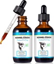 Chovní kašel pro Dogs- Chovní kašel Léčba, Přírodní kašel doplněk pro psy, Gentle Dog Congestion Relief, Liquid Dog Alergie Relief (2 Fl Oz (Balení 2))