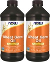 Nyní doplňky, Pšeničný Germ olej s esenciální mastné kyseliny (EFA), Nutritional Oil, 16-Ounce (Balení po 2)