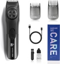 SUPRENT Nastavitelný vzduchový trimmer pro muže, bezšňůrový elektrický vzduchový trimmer s přesným dial, USB dobíjecí 19 Délka nastavení Knírek Trimmer pro Mens dárky (Black)