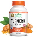 Botanic Choice Premium Turmeric Antioxidant Support - Společný doplněk zdraví pro dospělé - 180 Vege Kapsle (500 mg každý)