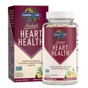 Zahrada života Herbals Srdeční doplněk s Folátem, Bergamot, Zelený čaj & Vitamin E & K pro Cholesterol, Cirkulatory & Krevní tlak Podpora, Non- GMO, Gluten- Free, Citrus Flavor, 30 Služení