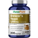 NusaPure Brewers Yeast 1000mg 200 Vegetariánských Caps (Non- GMO, Vegan)