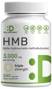 Ultra síla HMB Doplňky 3,000mg per Serving, 240 Kapsle 124; Třetí strana testováno 124; Podporuje růst svalů, Retention & Lean svalové hmoty 124; Rychlé cvičení zotavení