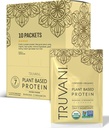 Truvani Vegan Pea Protein Powder 124; Banana Skořice 124; 20g Organic Plant Based Protein 124; Single Serving Travel Packets 124; 10 Servings Sw124; Keto Sw124; Gluten & Dairy Free Sw124; Low Carb Sw124; No Add Sugar