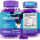 Melatonin Gummies 30mg pro dospělé - Maximální síla melatonin Gummies pro relaxaci a uklidnění, Exogenní melatonin dodatek s FOS pro imunitní, Gut zdraví a pH bilance, cukr zdarma -120