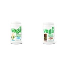 Vega Protein a Zelený protein Powder, Vanilla - 20g Plant Based Protein Plus Veggies, Vegan & Protein and Green Protein Powder Chocolate (19 Serings) - 20g Plant Based Protein Plus