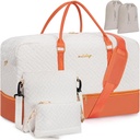 Weekender Bag pro ženy, 5 Pcs Set Carry on Overnight Bag, 23 "Cestovní taška s vodotěsnou obuví