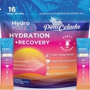 HydroMATE Electrolytes Powder Packets Ananas Hydratace Akcelerátor Nízký cukr Party Favority pro obnovu tropické Piña Colada 16 Sticks