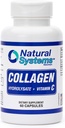 Kolagen Plus vitamin C podle přírodních systémů 60 Kapsle - kolagen Hydrolyzát a vitamín C pro vitální vlasy a kůži - kolagen doplňky ženy a muže - Hydrolyzované kolagen Peptidy prášek pilulky