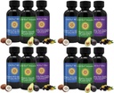 All- Natural Poživatelné oleje, Mini olej vzorek Sada s čistou C60 ESS60, Imunitní podpora a společná podpora Dodatek s olivovým olejem, Avocado Oil & MCT Kokosový olej, Sada 12, 2 Oz každý
