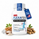 N- Labs Flexafen Společná podpora Dodatek - Společná zdravotní podpora s MSM, Collagen Typ 2, Hyaluronic Acid, Boron & White Willow Bark - Podporuje společné pohodlí, flexibilita a mobilita - 30 Kapsle