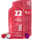 Z2 Dragon Fruit Energy Gel Performance - 25g Carb, 204mg Sodík, Electrolytes, Pre & Během cvičení, Z2 Endurance for Run, Cycling, Biking a Sports - 5-Count Pack