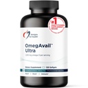 Designy pro zdraví Omegavail Ultra TG Fish Oil 1200mg - Triglyceridová forma Omega 3 Příplatek k rybím oleji s DHA / EPA - No Fishy After taste (120 Softgels)