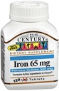 21. Století Železo 65 mg se sulfatem železitým 325 mg - 100 tablet, balení po 4 tabletách