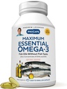 ANDREW LESSMAN Maximální esenciální Omega-3 Orange - 360 Softgels - Ultra- Pure, High Potency Omega-3 Oils. Vysoká DHA, žádná žaludeční nevolnost, žádné kontaminující látky, žádná rtuť. Small Snadné polykat ponožky