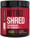 Jacked Factory NITROSURGE Shred Pre Workout Dodatek - Energy Booster, Instant Strength Gains, Sharp Focus, Výkonná čerpadla - Nitric Oxide Booster & PreWorkout Powder - 30Sv, Blueberry Lemonade