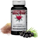 Kroeger Herb Produkty, Speciální pánské 124; Prostate Supplement pro muže s pilou Palmetto, Black Walnut & Cornsilk 124; Bylinné Močové Zdraví Formule 124; Vyrobeno v USA