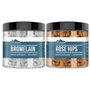 Pozemské živly Rose HIPS & Bromelain Kapsle Bundle (200 Kapsle každý), čisté a neředěné, Žádné přísady