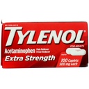 Tylenol Extra Pevnost Kaplety s 500 mg acetaminofenu, Reliever bolesti a Reducer horečky, 100 ct